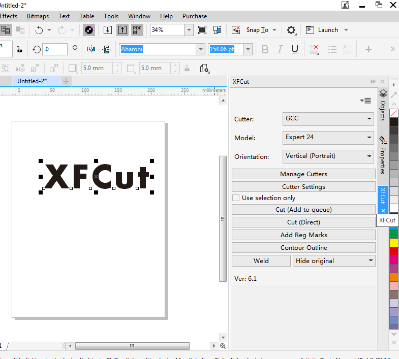 XFCut for Windows screenshot